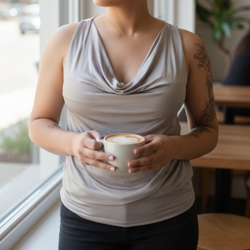 Forever 21 Gray Draped Camisole - Picture 4 of 4